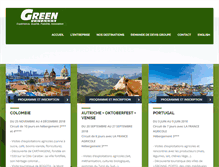 Tablet Screenshot of greenvoyages.com